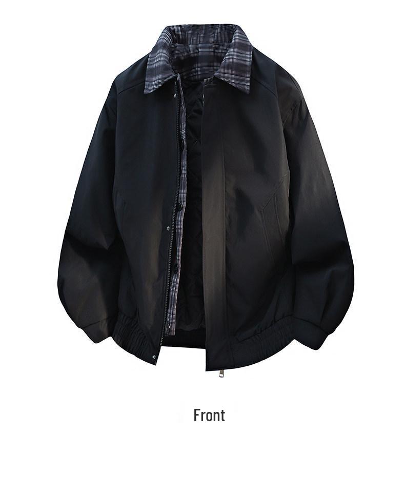 Men's Autumn Winter Thickened Executive Jacket - Old Money Style Warm Cotton Padded Coat