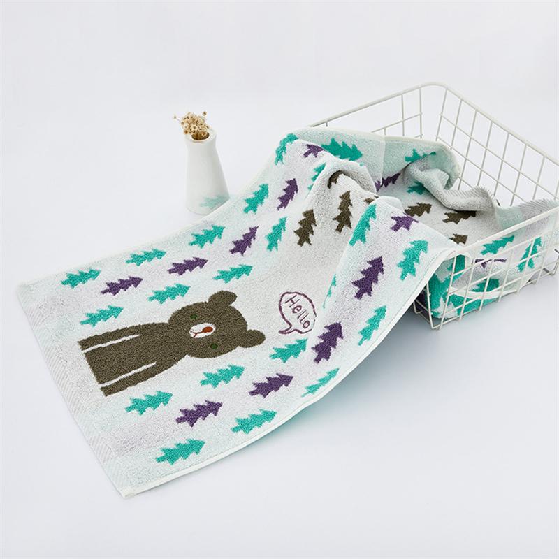 Cartoon Face Terry Towels for Children, 100 Cotton, 25*50 cm, High Quality