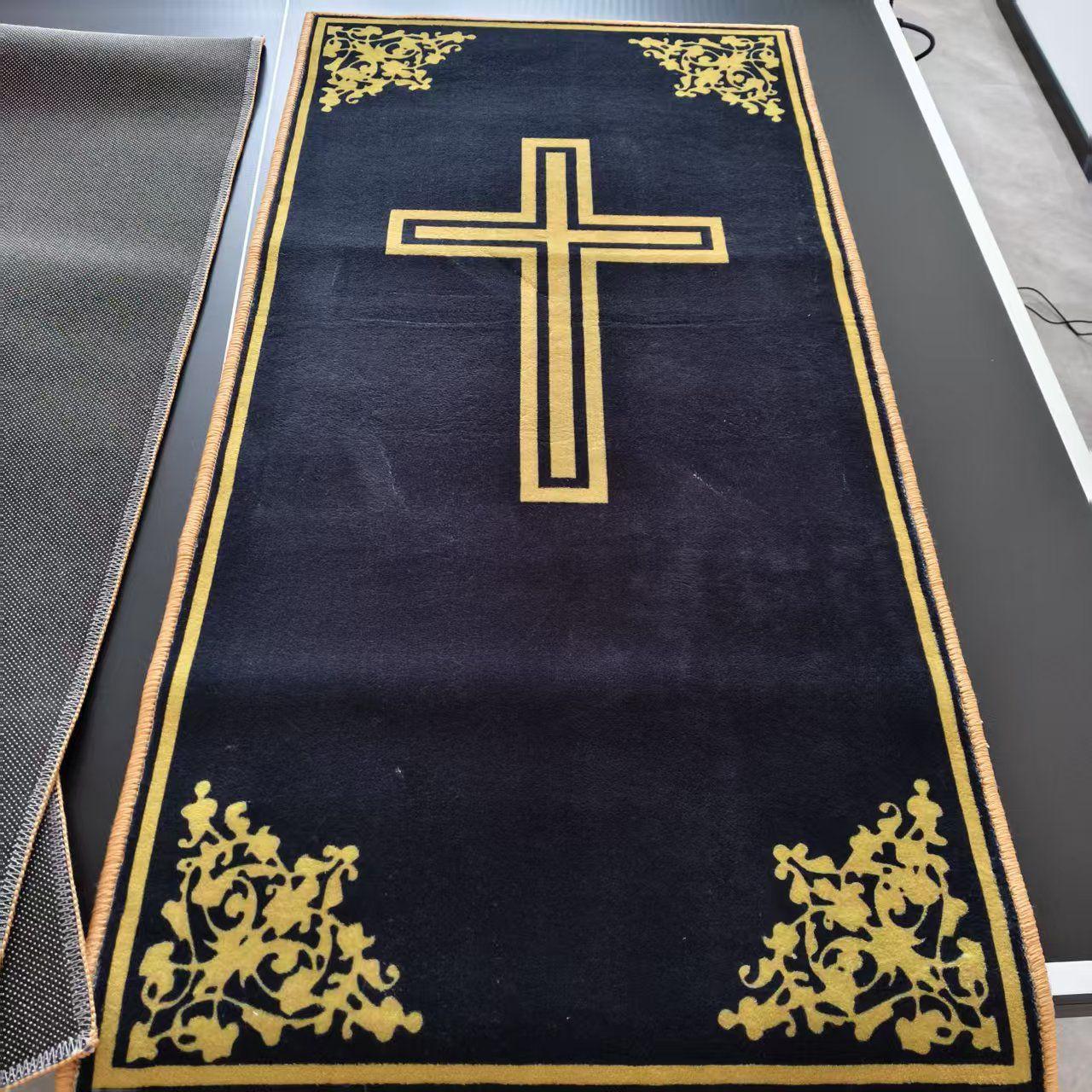 

Ковер на заказ, коврик d с рисунками, материал с принтом, имитация кашемира 100X50 CM чёрный