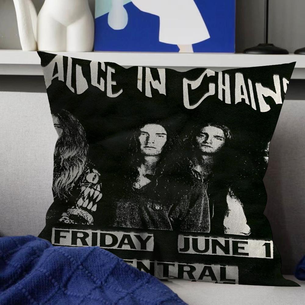 Alice In Chains Pillow Cover for Bedroom Room and Living Room Sofa Decorative Cushion Cover