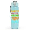 1PC Dont It Always Miss Me Summer 750ml Color Plastic Sports Water Bottle Leakproof Flip Straw Lid Suitable for Sports Office Home Use