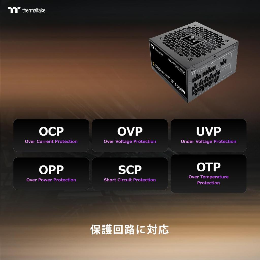 Thermaltake TOUGHPOWER ATX Express Compatible 80PLUS GOLD PC Power Supply Unit PS1614 GT/1000W 3.1/PCI 5.1 PS-TPT-1000FNFAGJ-3