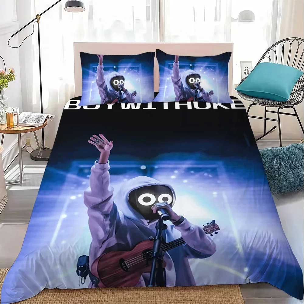 Nuovo Boywithuke TOXIC IDGAF Capisci Set Biancheria da Letto Singolo Gemello Matrimoniale Queen King Size Set Letto Adulto Bambino Camera da Letto 3D Anime Lenzuolo