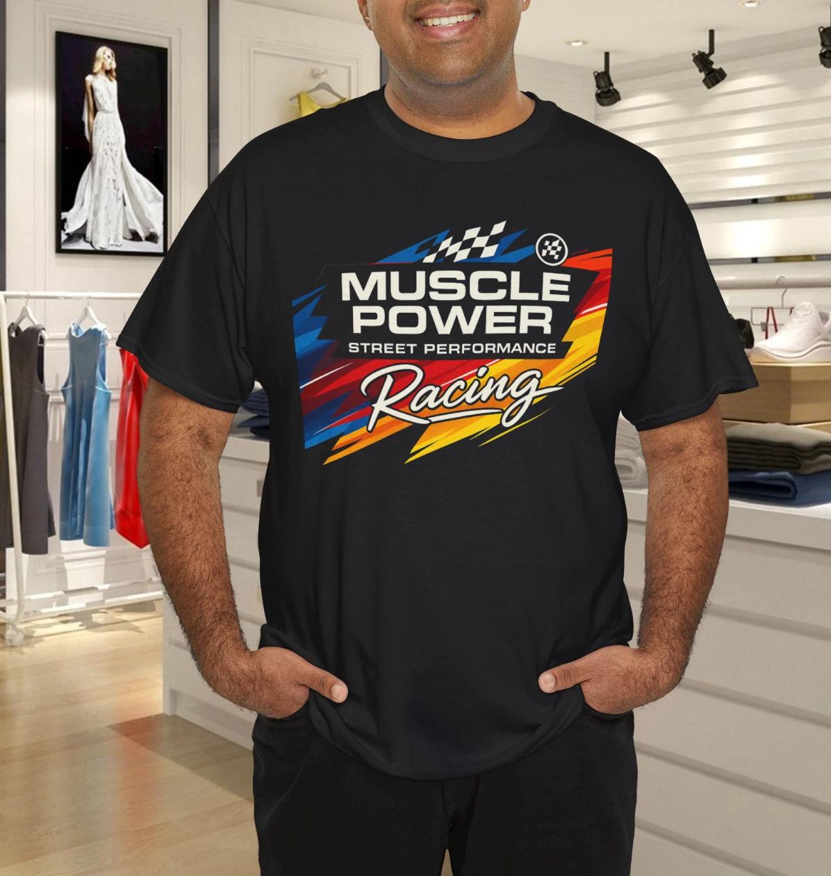 

Muscle Power Street Performance Racing Graphic Tee Vintage Color Streaks Shirt XL