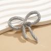 Exquisites Irregular Bowknot Charm Brooch Alloy Pin Badge Fashion Lapel Pin Clothing Decorations Jewelry for Women Girls