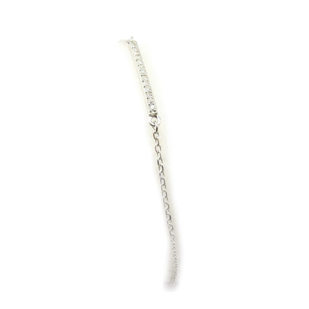 Les Trésors De Lily [K3405] - Bracelet Argent 'Déesse' blanc argenté