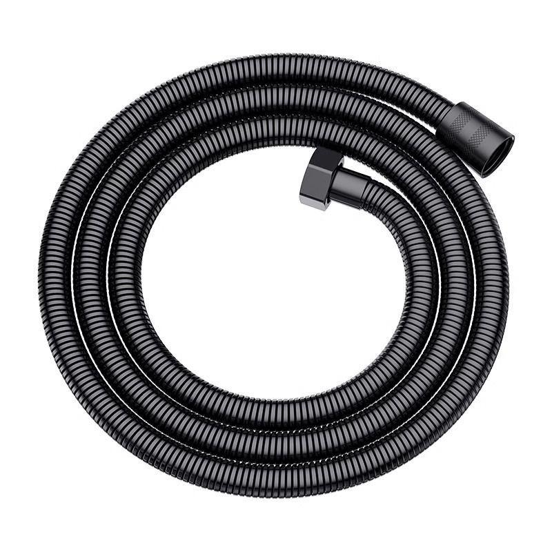 Black Universal Five-Speed Air-Boost Shower Head For Bathroom
