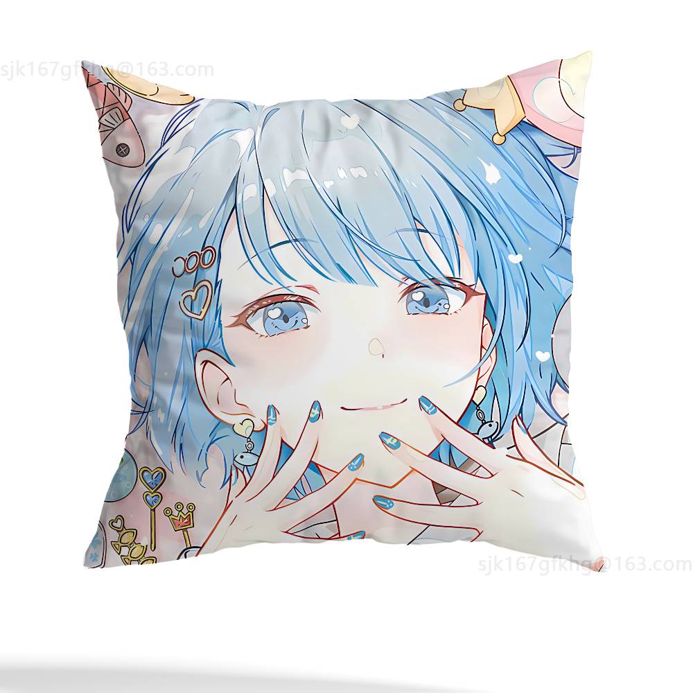 Anime P-PJSK Birthday Cosplay Pillowcase Casual Style Decoration, Suitable for Home Decoration (excluding Pillow Core)