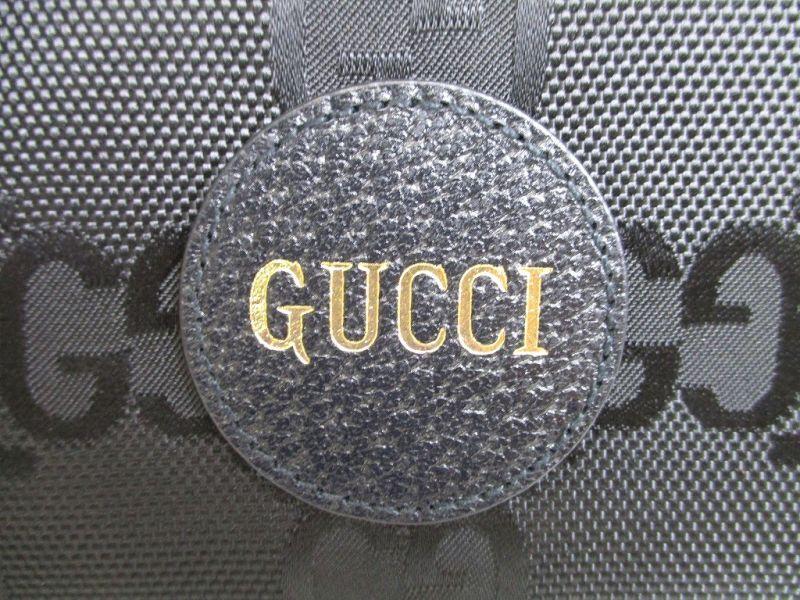 Authentic GUCCI Off The Grid Black Nylon Leather Round Zip Long Wallet #9889  Open Box