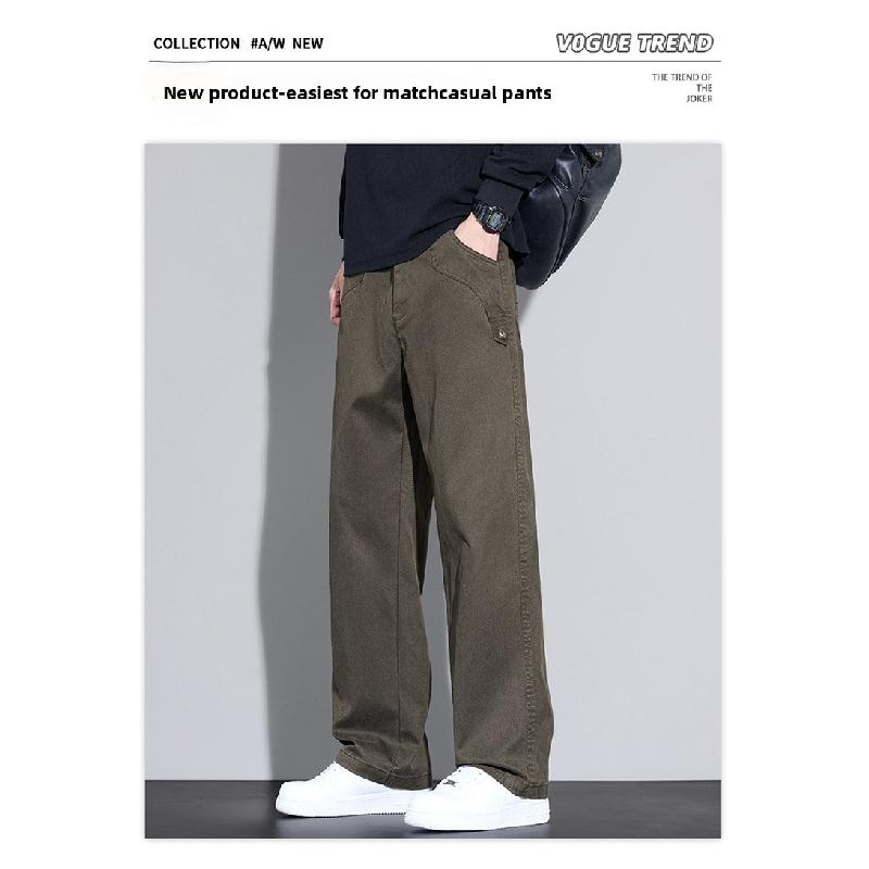 Tencel Drapey Casual Pants for Men, Summer Loose Straight Workwear Pants, 2026 New Sports Pants
