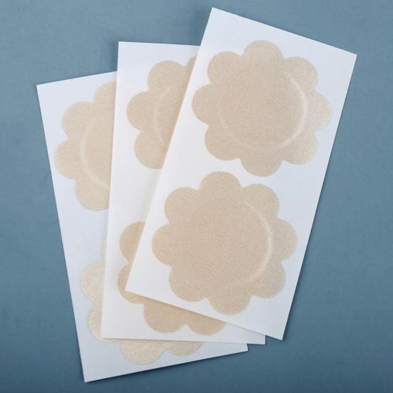 Yousheng Nipple Cover Disposable Nipple Pasties Invisible Nipple Petals Cover Thin Satin Nipple Breast Stickers Self-Adhesive No Show Bra