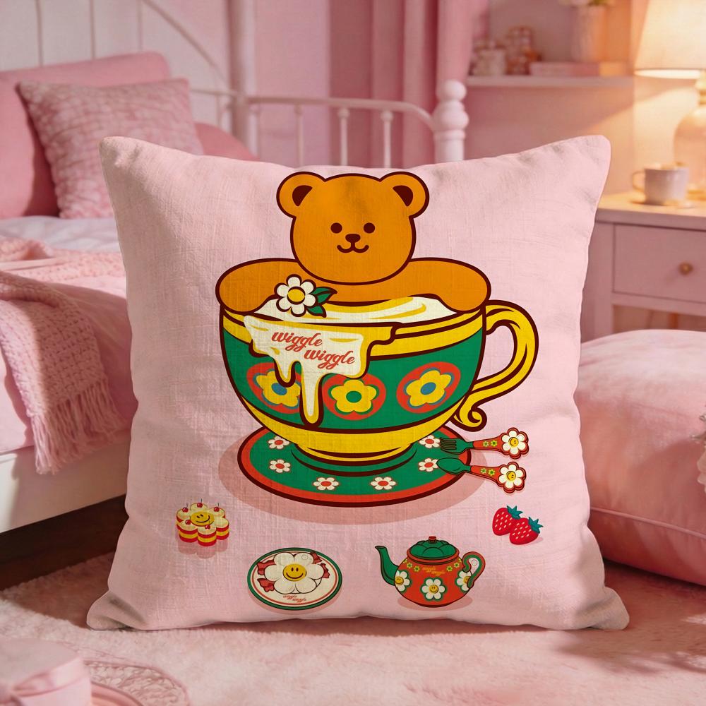 

Brand Wwiggle WwiggleS Cushion Cover Premium Comfort Reversible Pillow Cove Two In One Design For Any Room Car Interior 30X30cm