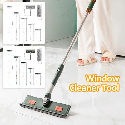 Tavan Temizliği İçin Ergonomik Tutuşlu Temizlik Mopu Rahat Tutuşlu Temizlik Aleti Yeniden Kullanılabilir Ped Verimli Temizlik Erişim