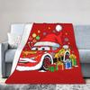 Lightning Mcqueen Cars Christmas Blanket Fleece Spring/Autumn  Multi-function Warm Throw Blanket for Sofa Couch Rug Piece