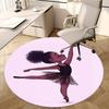 Ballerina Chair Mat: Round Carpet for Home Decor, Office Use, and Gifts - Perfect for Bedrooms, Living Rooms, and Various Spaces0508b