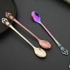4Pcs Stainless Steel Long-Handled Ice Teaspoon Coffee Spoon Ice Cream Stirring Spoon Kitchen Accessories Tableware Set