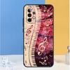 Music Notes Treble Clef For Samsung Galaxy A16 A26 A36 A56 A13 A33 A53 A05 A06 A54 A34 A14 A32 A52 A55 A35 A15 Case
