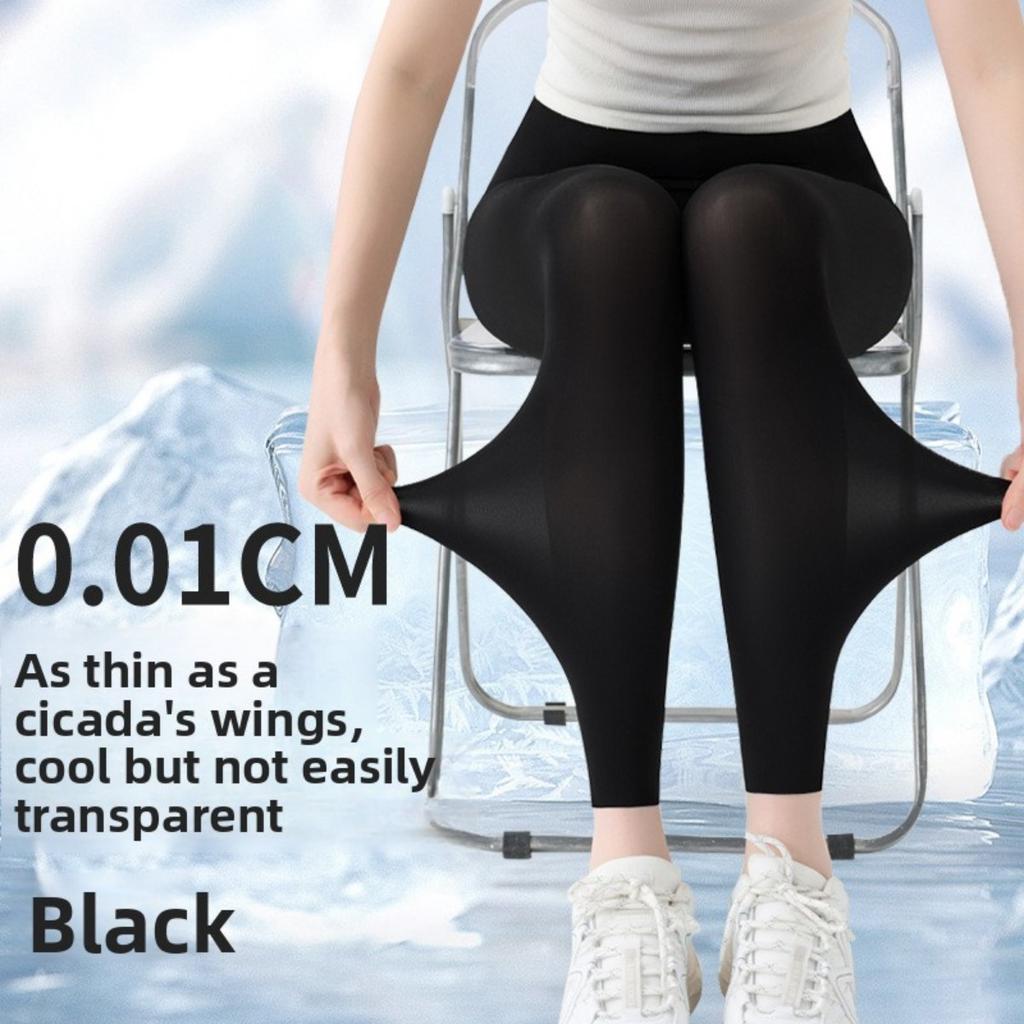 Ultratenké a chladivé legíny se super strečem, prodyšné, odvádějící vlhkost, kalhoty na běhání, fitness a jógu