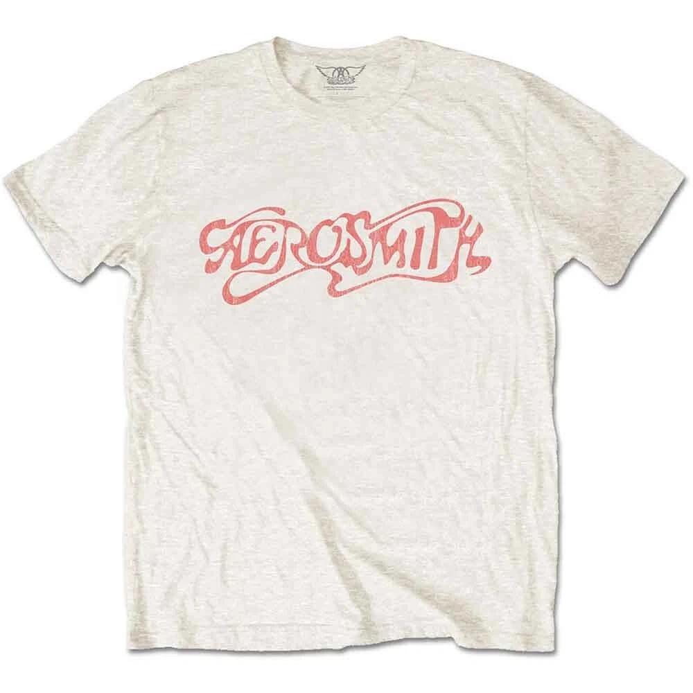 

Aerosmith Классический логотип Натуральная футболка - НОВАЯ 3XL