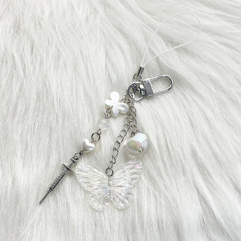 Pink Y2K Phone Charms Pendant Kawaii Key Chain For Bag Cute Accessories Keychain