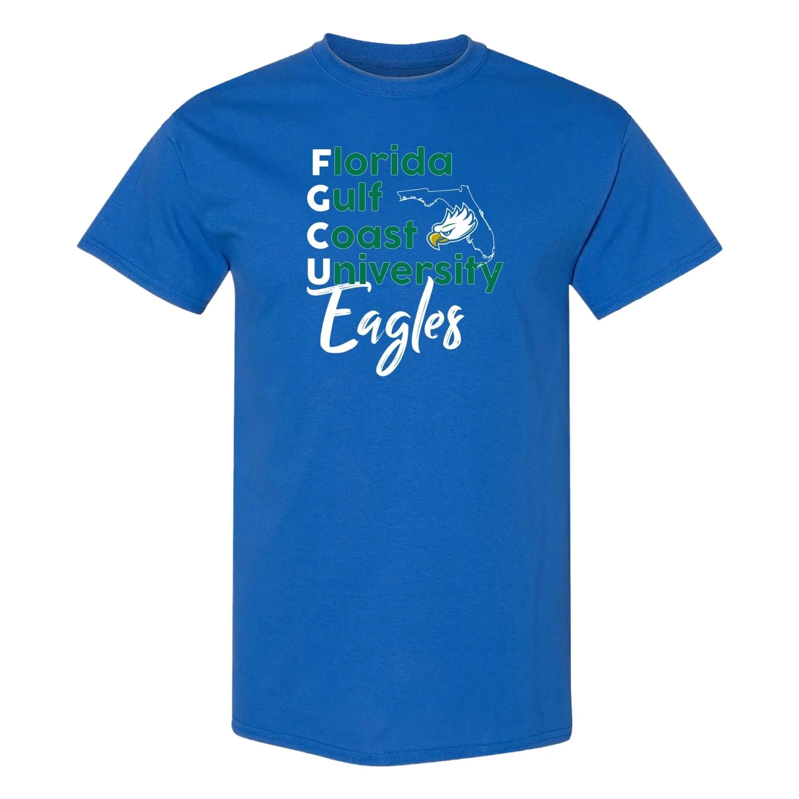 FGCU School Stack T-Shirt - Royal 2XL