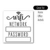 1PC Acrylic WiFi Password Wall Sign, Can Write Hotel Room Network Sign