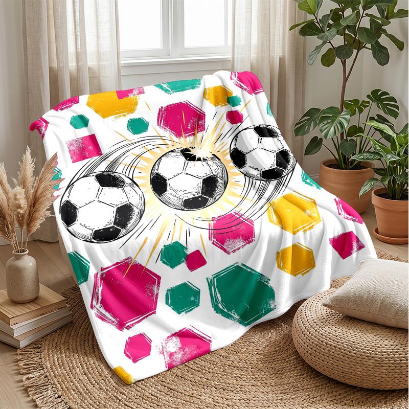 Rugby Antelope Stadium Theme blanket Lightweight Warm Flannel Blanket Decorative Throw Blanket for Home Decoration