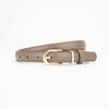 Genuine Leather Womens Belt With Silver Buckle For Casual And Office Wear