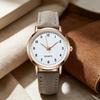 Women Luminous Watch Dainty Analog Quartz Watch Adjustable Leather Strap Wristwatch Fashion Casual Watch for Office Party Dating
