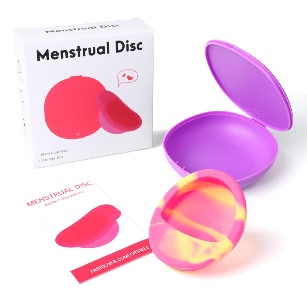 Silicone Menstrual Disc & Cup: Built-In Design for Female Comfort During Periods