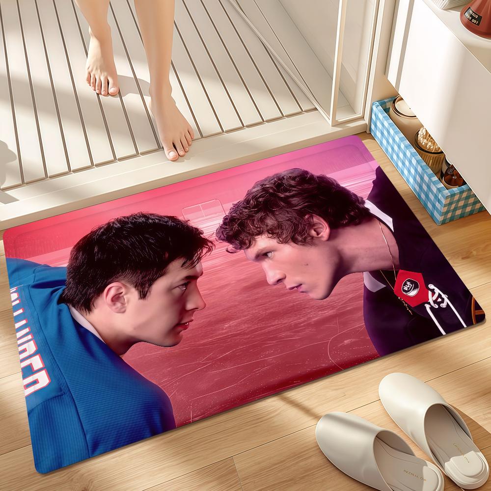 Door H-Heated Mat Bedside Rivalry Entrance Bath Floor Exercise Decoration Corridor Door Mat Carpet Living Sports Room Balcony