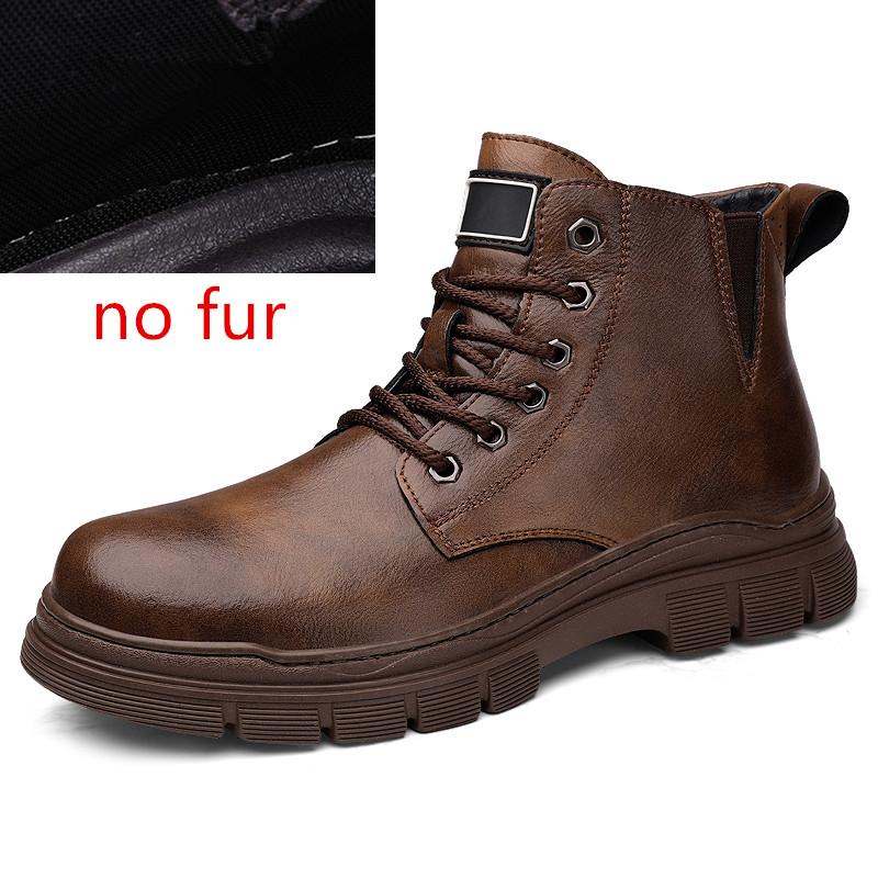 

Модные ботинки Мужская обувь шнуровка высокий верх Повседневная обувь Классические ботильоны для улицы Слипоны Офис Вентилируемые Универсальные мотоциклетные ботинки 44