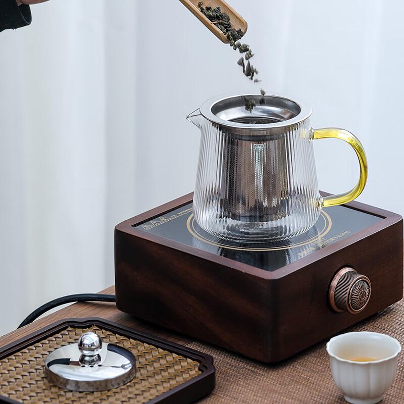 MULTIPOTENT High Borosilicate Glass Teapot with Steel Infuser