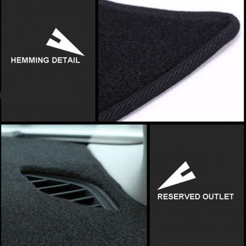 For Volkswagen VW Passat B7 2011-2015 Dashmat Dashboard Cover Mat Pad Anti-Glare Center Console Sun Visor Carpet Car Accessories