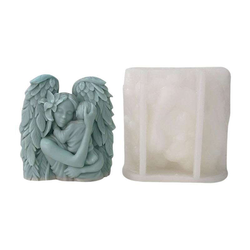 Multipurpose Mothers Holding Baby Sturdy Silicone Mold for Candle Making, Plaster and Resin Craft Home Decoration 1