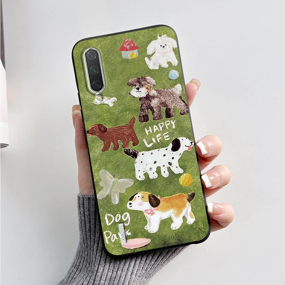 Für Xiaomi Mi 9 Hülle Mi 9 Lite Rückseite Cartoon Dünn Weiches Silikon Funda für Xiaomi Mi 9 SE Mi9 Mi 9Lite Mi 9SE Stoßfest Capa