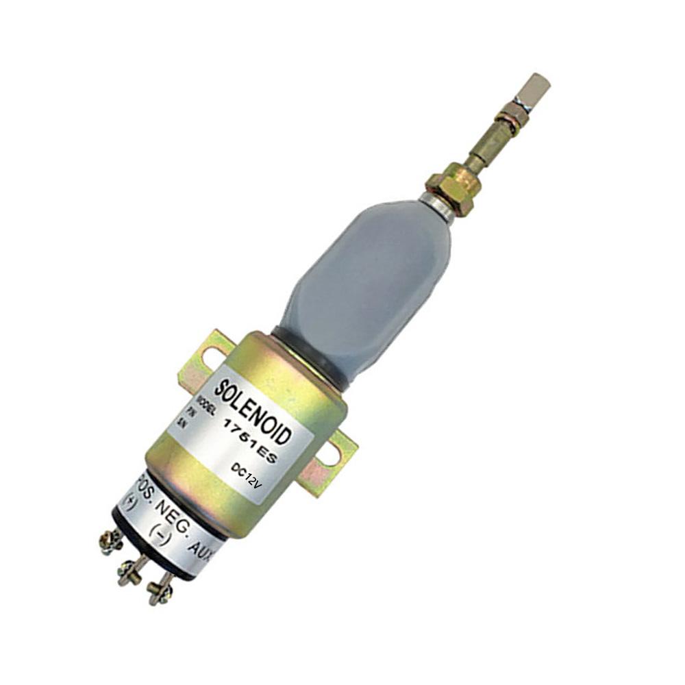 Electrovalvă Solenoid Oprire Combustibil 1751ES Accesorii Excavator 12V 3 Terminale