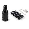 Shift Knob Car Shift Knob Adapter Universal Car Shift Knob Adapter for Screwless Shifter 12x1.25 (Black)