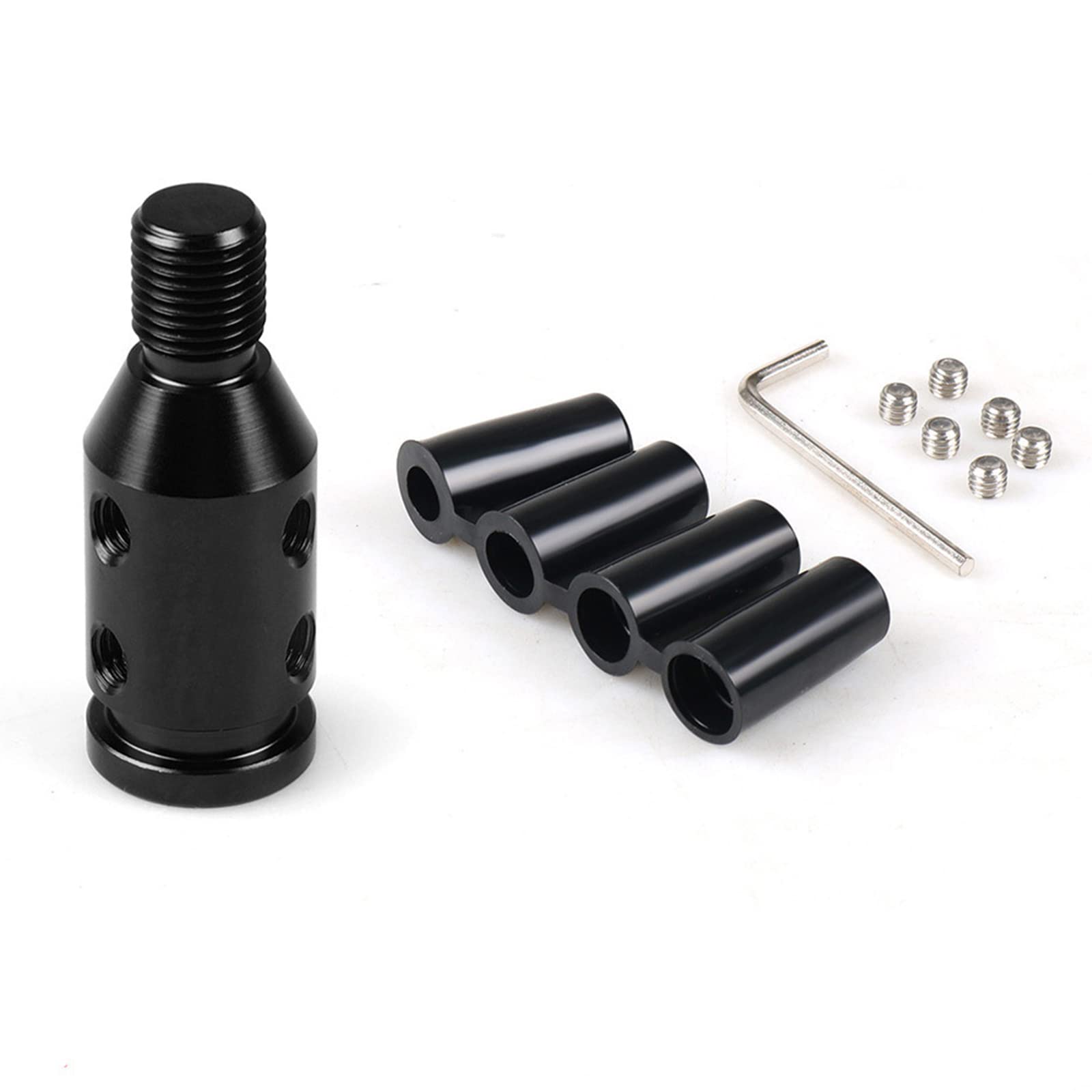 

Shift Knob Car Shift Knob Adapter Universal Car Shift Knob Adapter for Screwless Shifter 12x1.25 (Black) чёрный