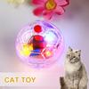 Yousheng Pet Ball Toy Transparent Interactive Plastic Pet Cat Dogs Glowing Ball Toy for Animals Activity