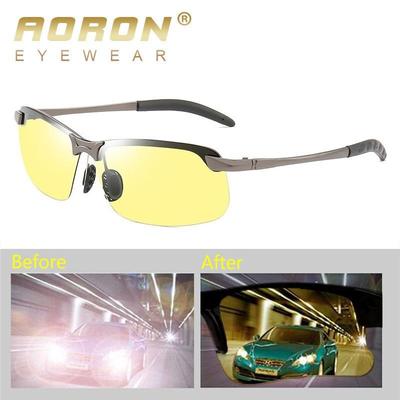 High-end Night Vision Polarized Driving Glasses Aviator Driver's Goggles Sunglasses for Men