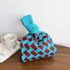 Colorful Polka Dot Knitted Handbag for Women - Versatile, Trendy, and Casual for Any Season