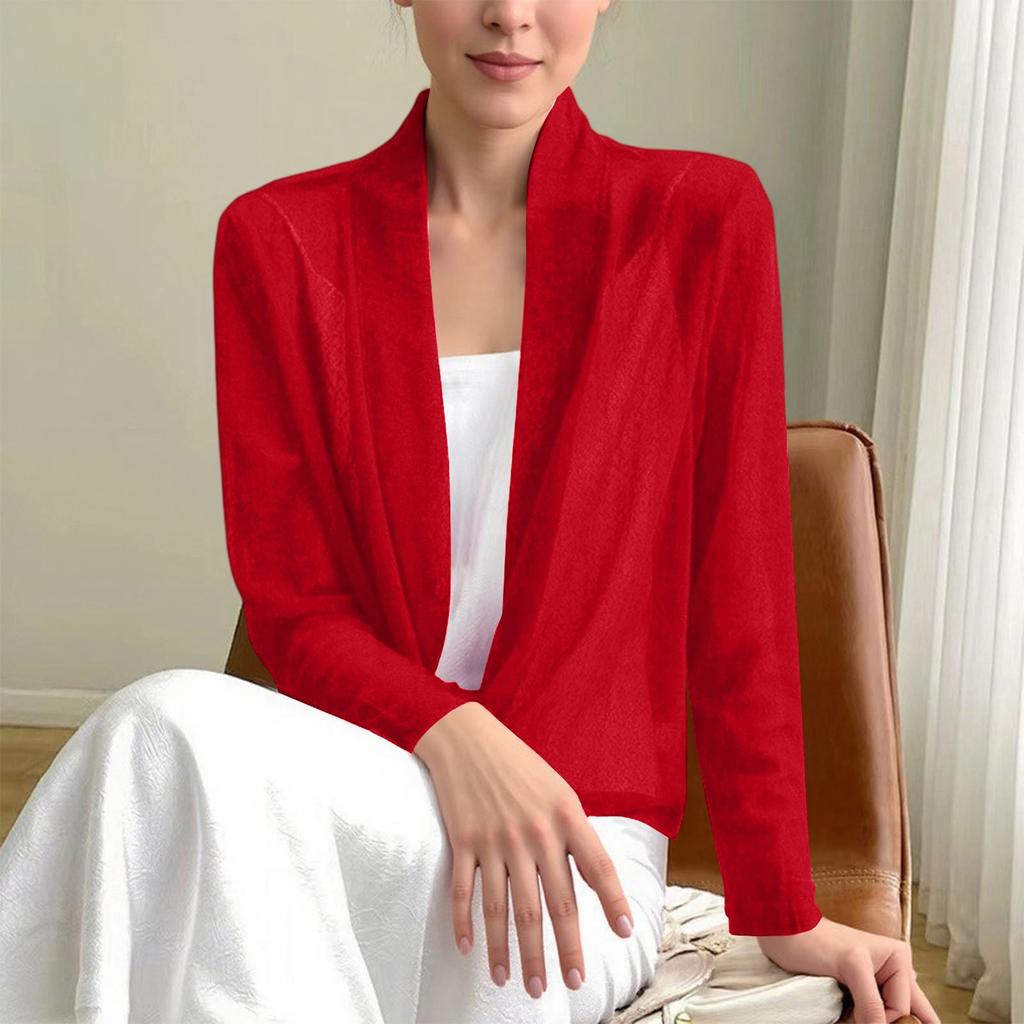 Damenmode Lässig Mode Schnürung Zwei-Wege Strickjacke Temperament Stretch Jacke