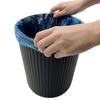 64 Gallon Plastic Ribbed Wastebasket Indoor Trash Can Durable Easy Clean Compact Design Home Office Bathroom