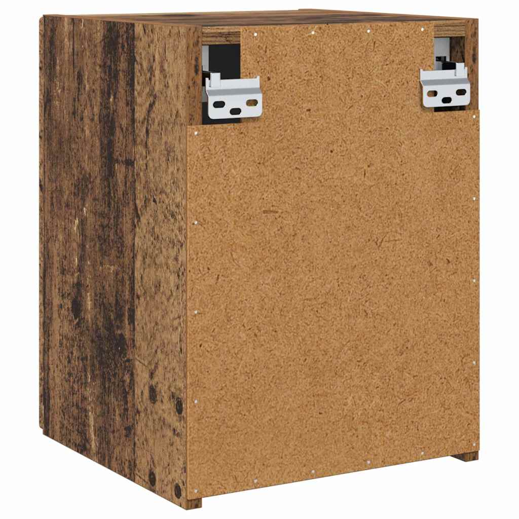 Wall Mounted TV Cabinet Reclaimed Wood Look 30 X 31 X 40 Cm Engineered Wood