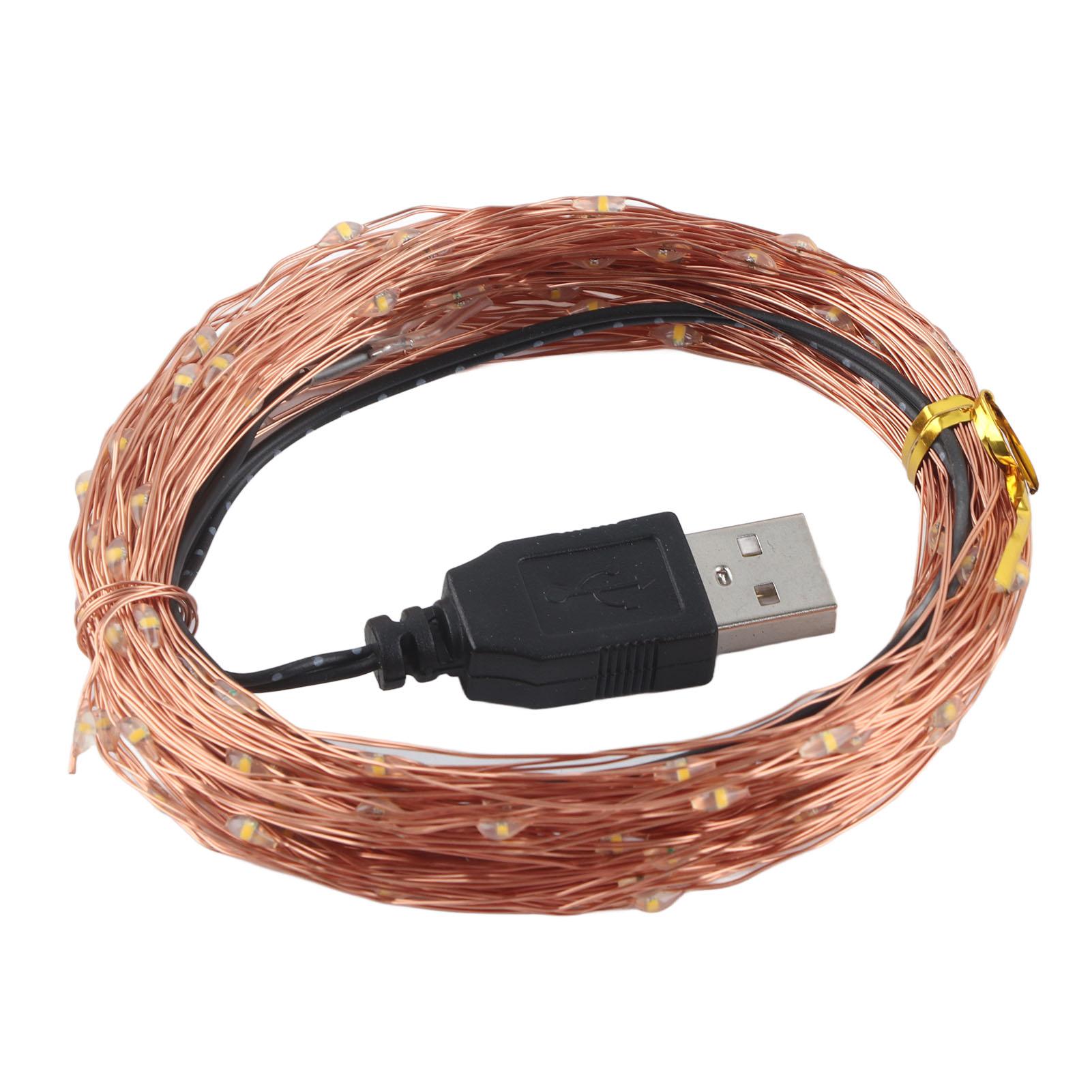 

Гирлянды с питанием от USB, праздничные огни, гирлянды для вечеринок, свадеб warm light