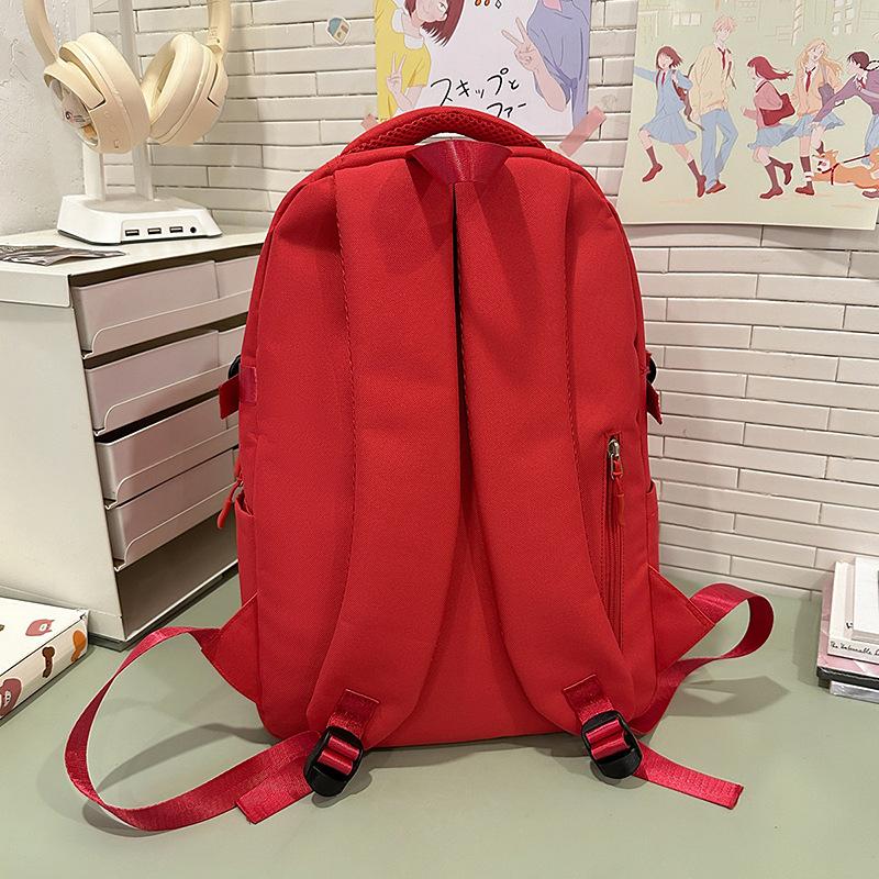 School bag, high-value backpack, casual for junior high school students, simple and light commuting, versatile and large capacity
