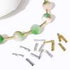50Pcs Spacer Bead Diy Findings 2X8Mm Tube Beads For Jewelry Making Gold Plated Beads Separators For Bracelets Accessories