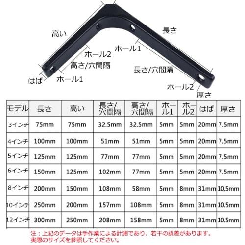 Shelf Brackets, L-Shaped Brackets [70kg Weight Capacity] for Wall-Mounted and Hanging Shelves, Steel, Space-Saving Storage, DIY, Screws Included, 3-12