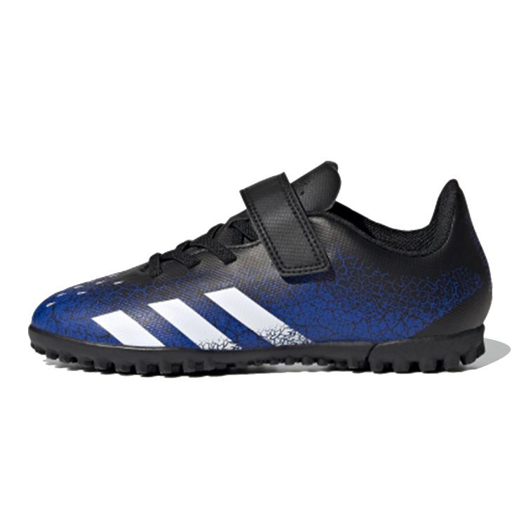 

new Adidas Cushioning Low Top Kids Soccer Shoes Blue Black Kids 38.5